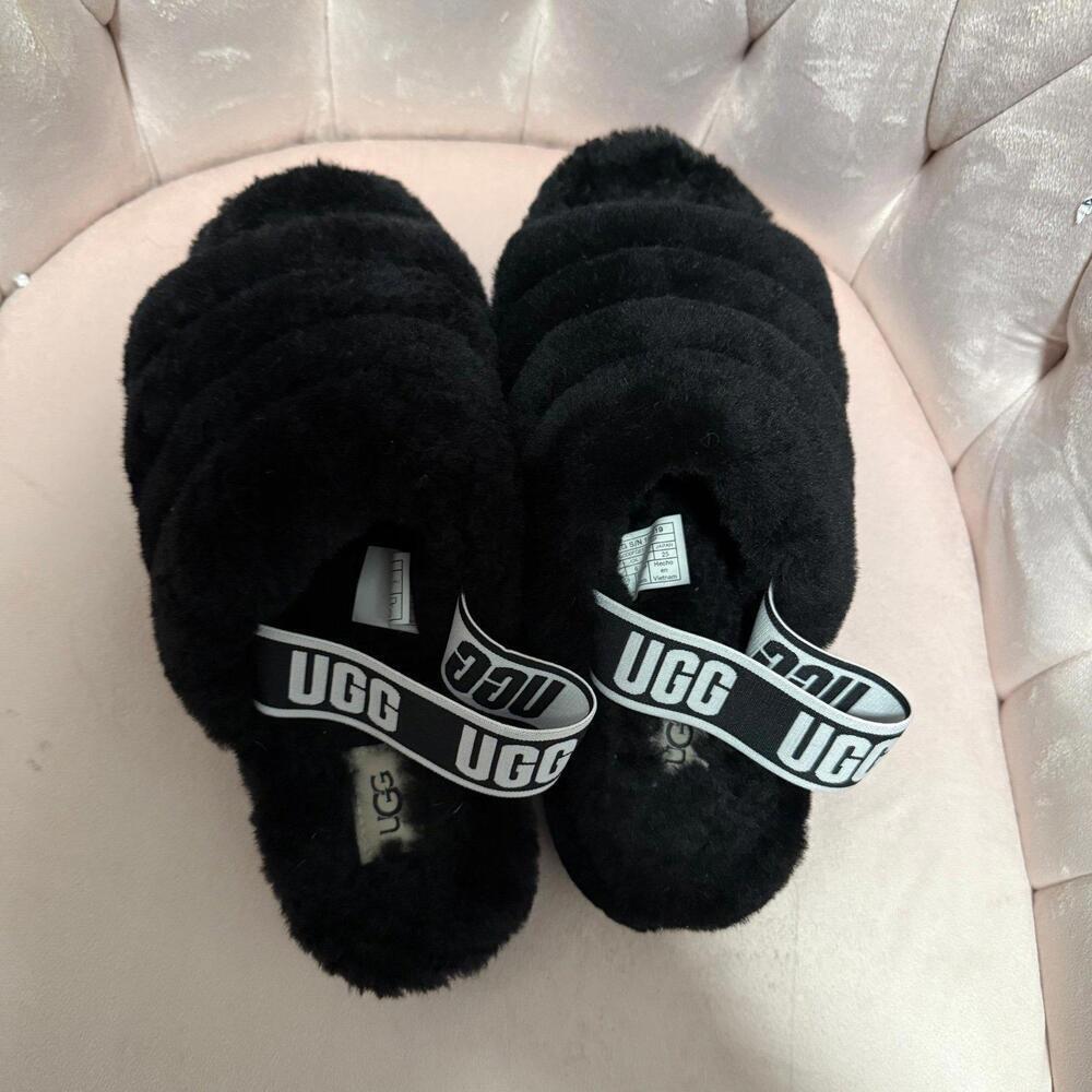 Uggs Fluff Yeah sling backs - Picture 2 of 4